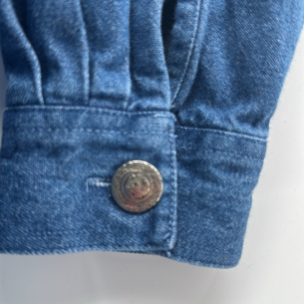 The Eagle’s Eye VTG Native American Denim Button‎ Down Shirt Size Medium - Picture 3 of 9